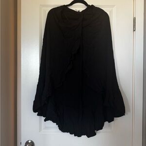 Black Flowing Skirt